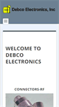 Mobile Screenshot of debcoelectronics.com
